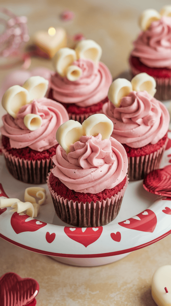 Pink Velvet Cupcakes