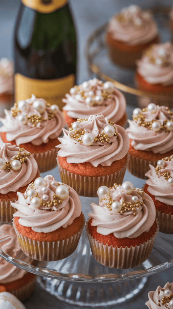 Strawberry Champagne Cupcakes