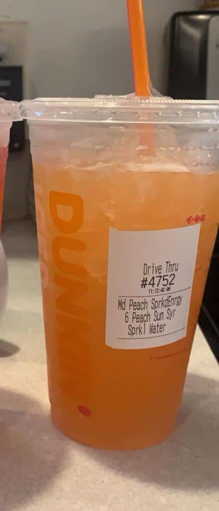 Peach Sparked Energy Refresher