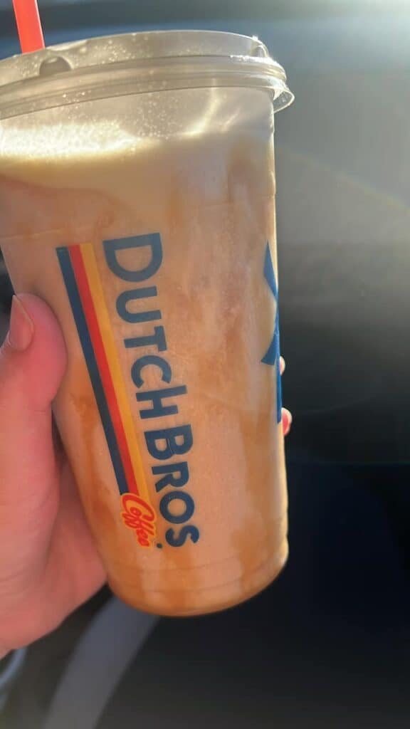Banana cream pie freeze with banana soft top