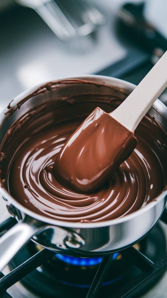 4. Melt the chocolate.