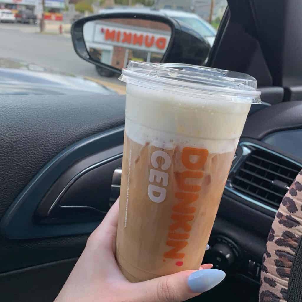 Caramel Iced Coffee with Cold Foam