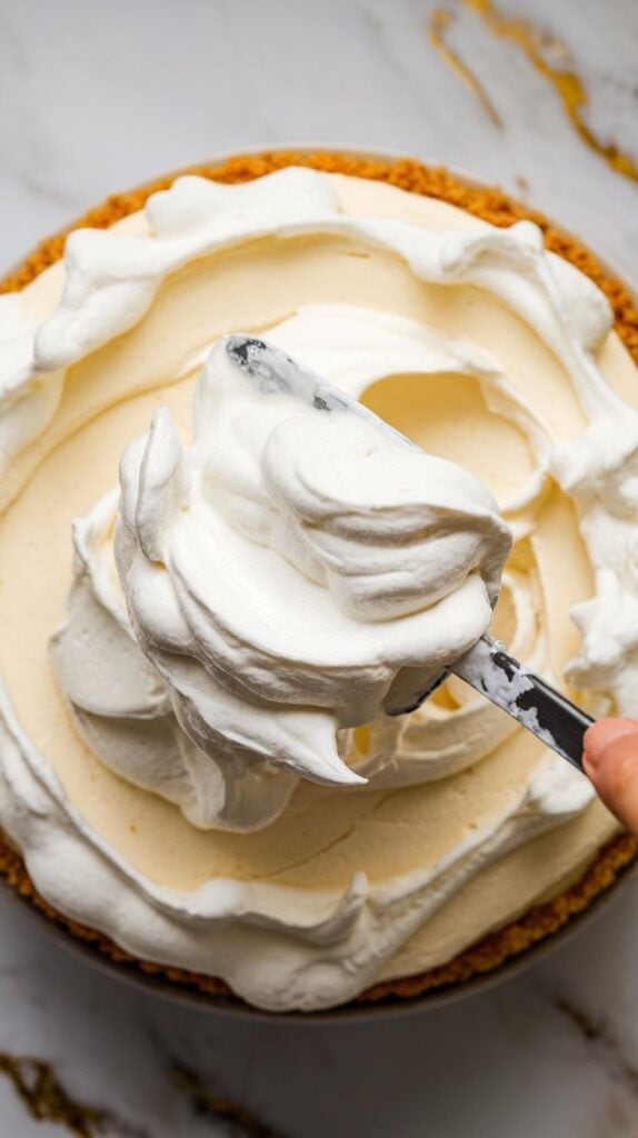 Step 4: Fold in whipped cream