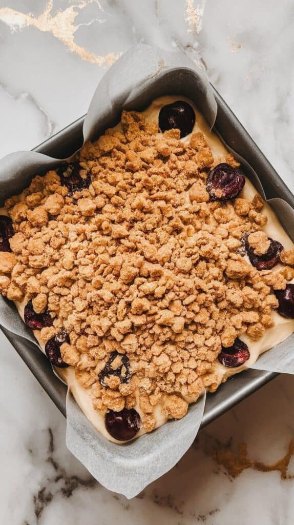 Cherry Crumb Coffee Cake
