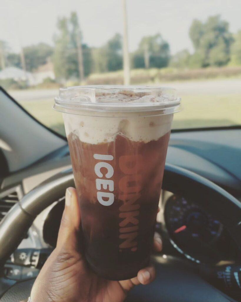 Blueberry Iced Matcha Latte