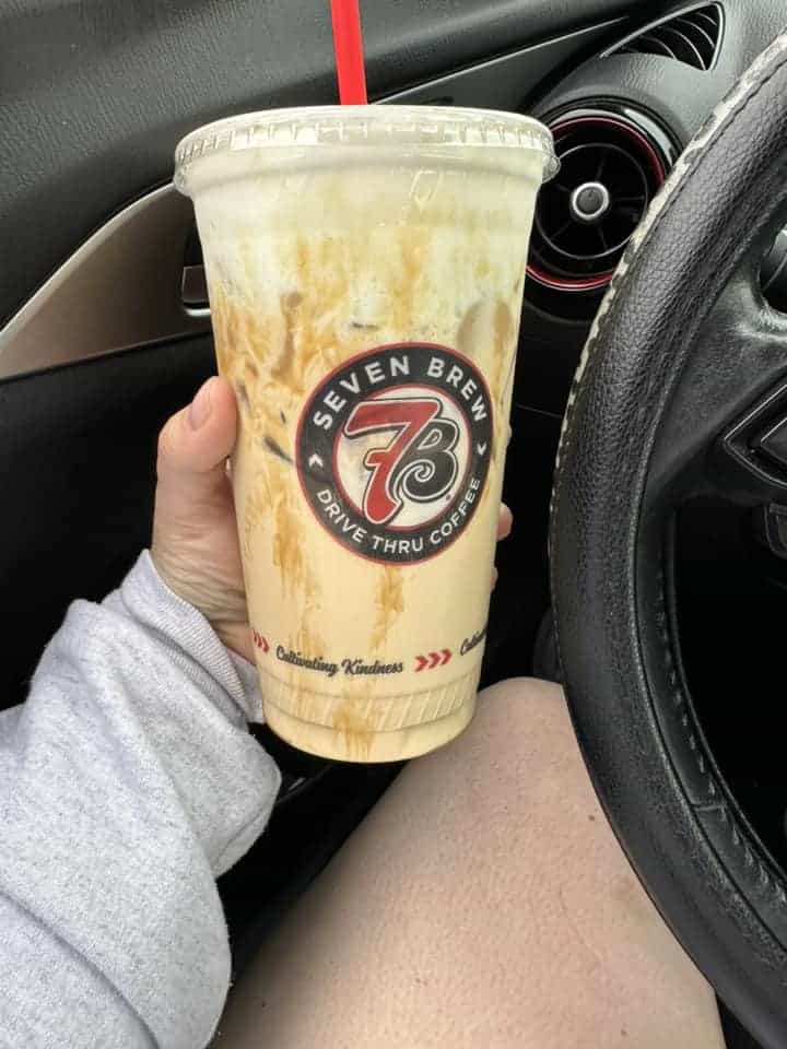 Pecan Pie Milkshake with whipped cream and caramel drizzle