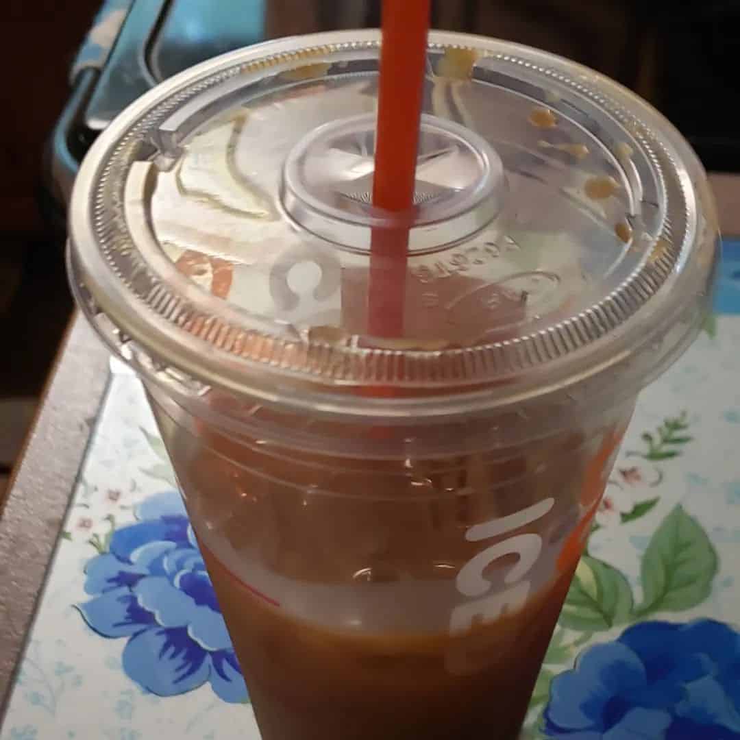 Coconut Macaroon iced coffee from Dunkin. Coconut Macaroon iced coffee from Dunkin.