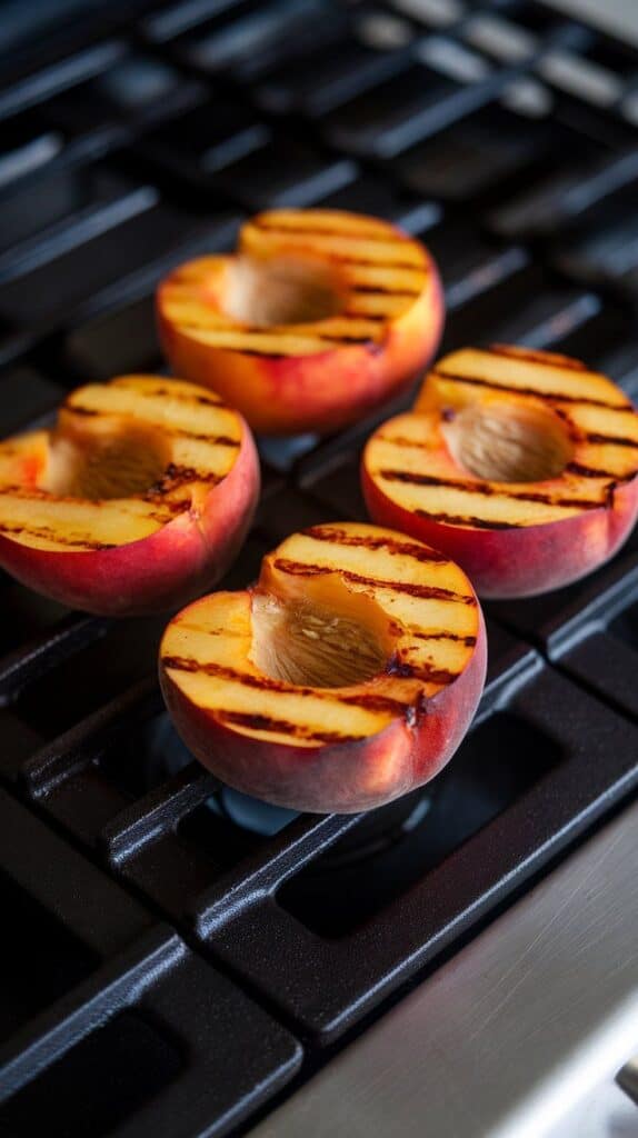 Grilled Peach Burrata Salad