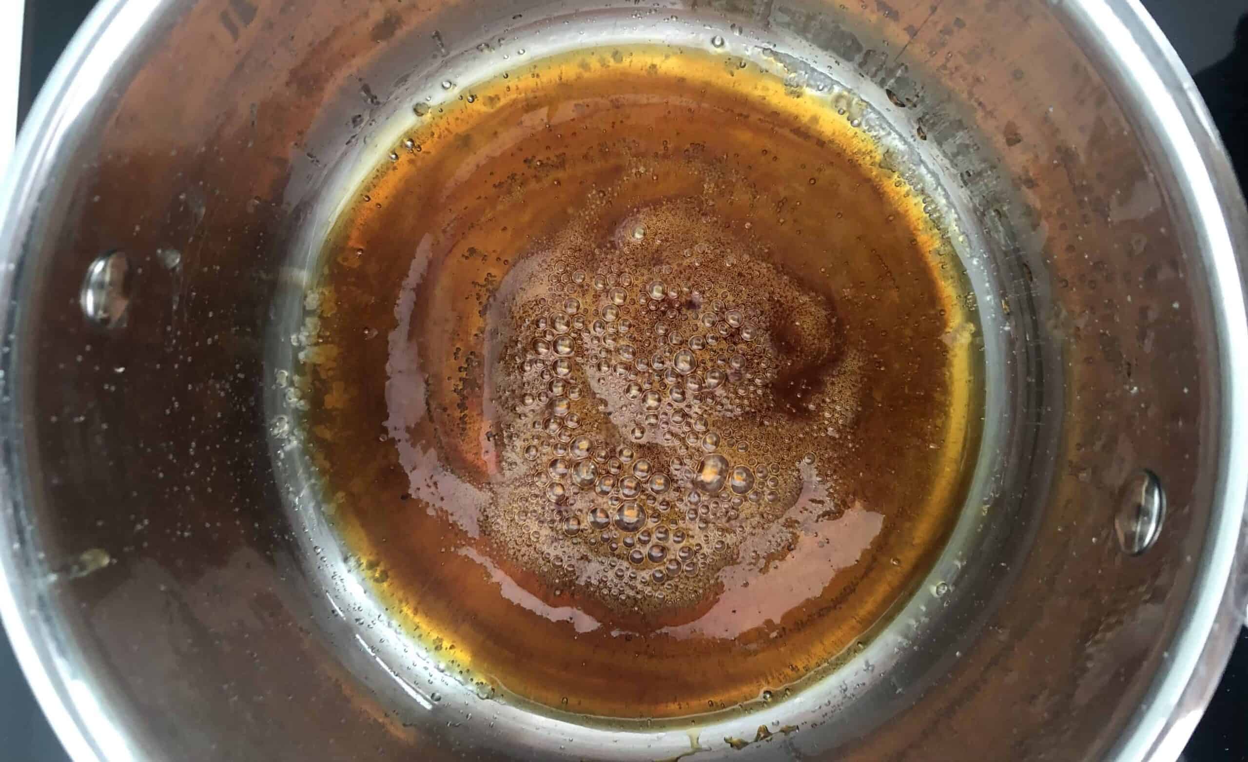 caramel syrup Step 2: Prepare the Caramel Syrup