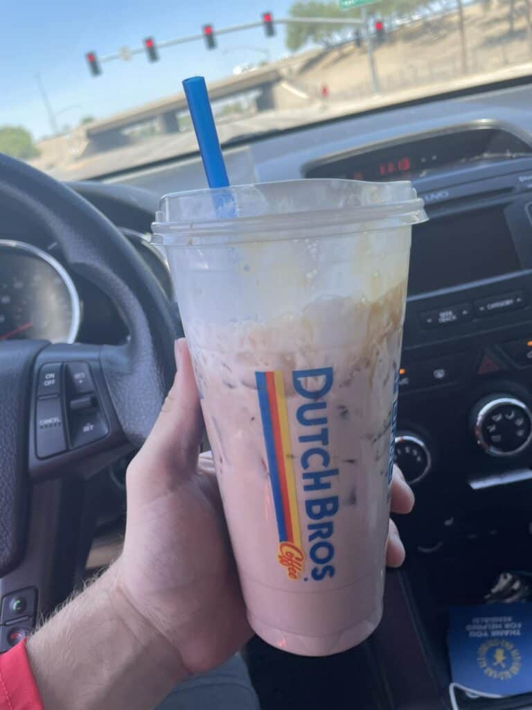 Iced hazelnut truffle mocha