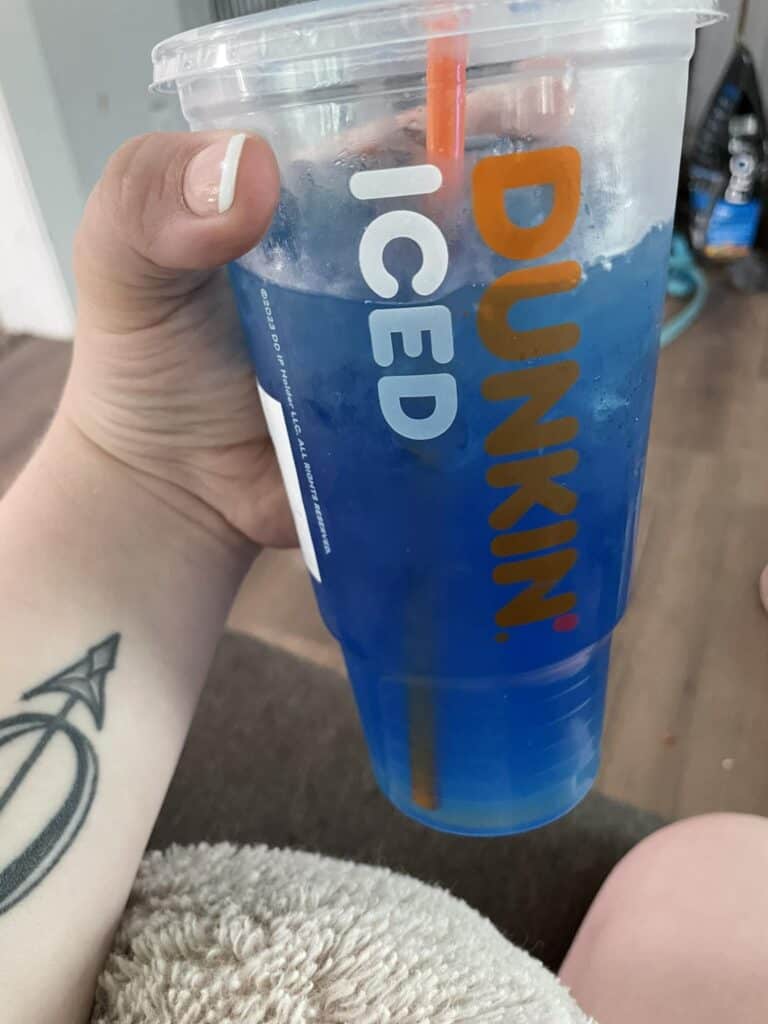 Strawberry Lemonade Refresher with Blue Raspberry