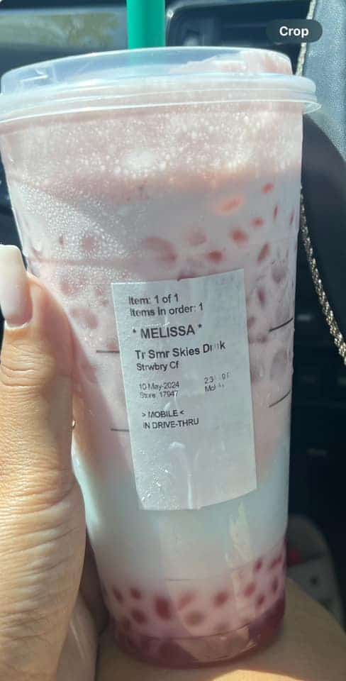 Trenta Summer Skies Drink with Strawberry Cold foam