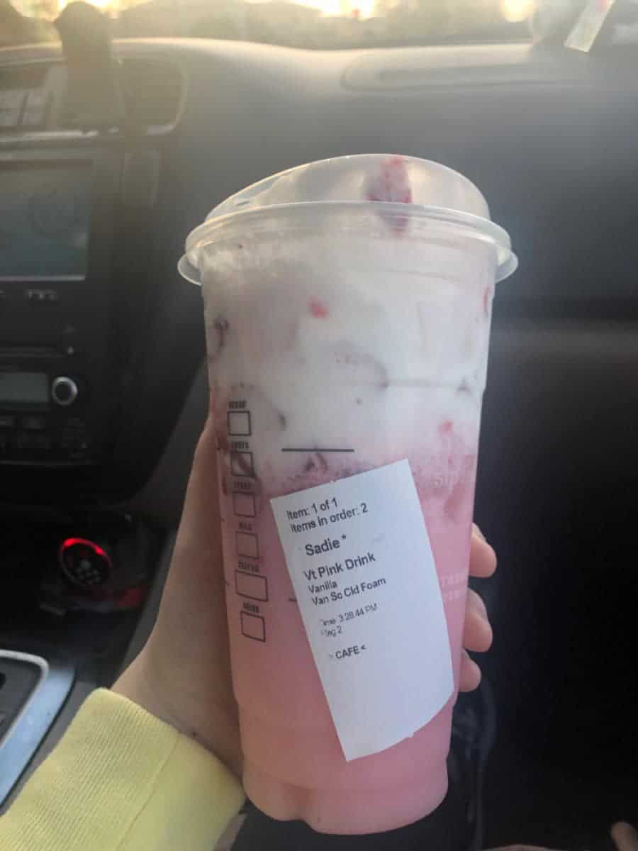 Vanilla Oat Pink Drink