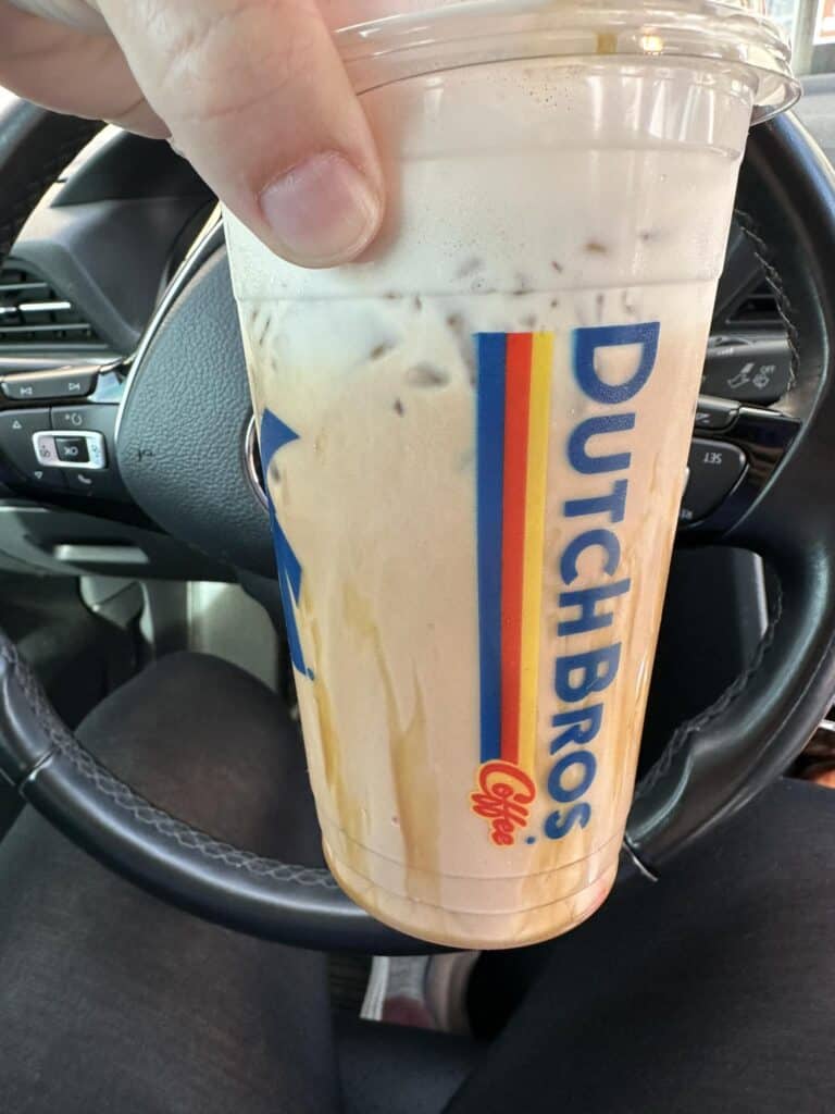 White chocolate banana bread vanilla mocha