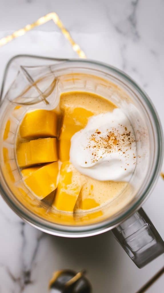 mango coconut frozen yogurt