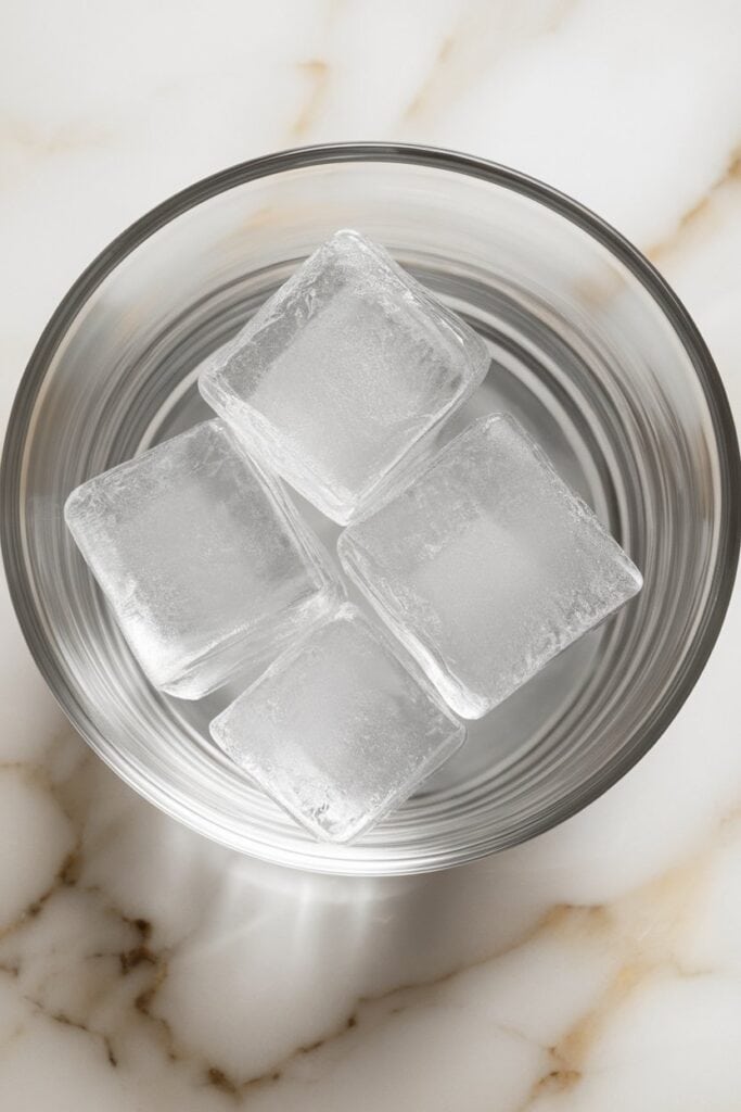Step 1: Fill your glass with ice