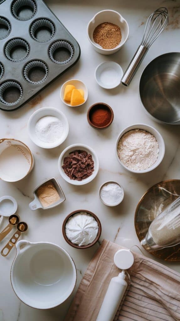 Heart-Shaped Chocolate Cupcakes