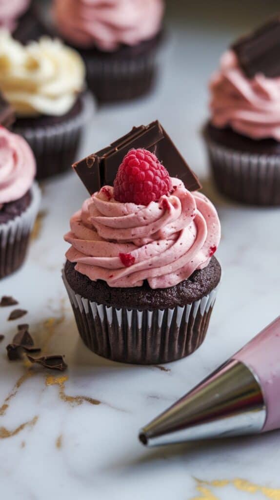 Chocolate Raspberry Cupcakes