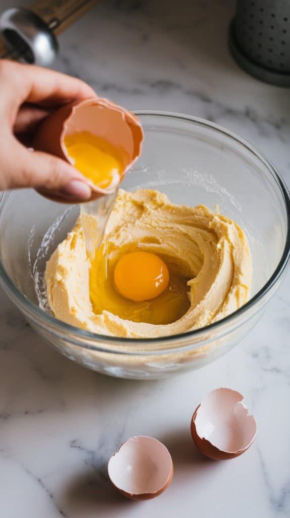 4. Add Eggs and Vanilla