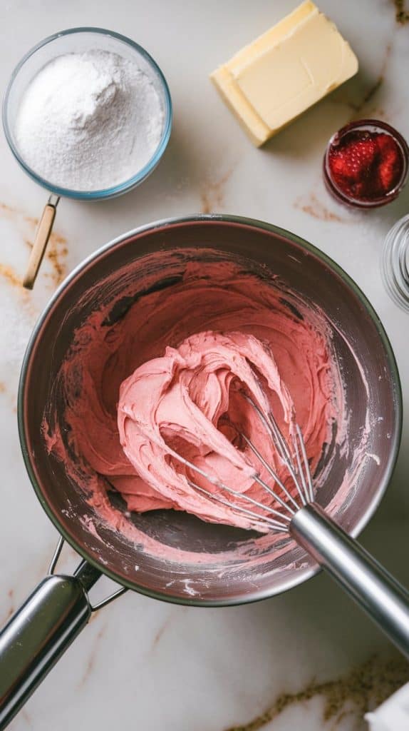 Strawberry Swirl Cupcakes