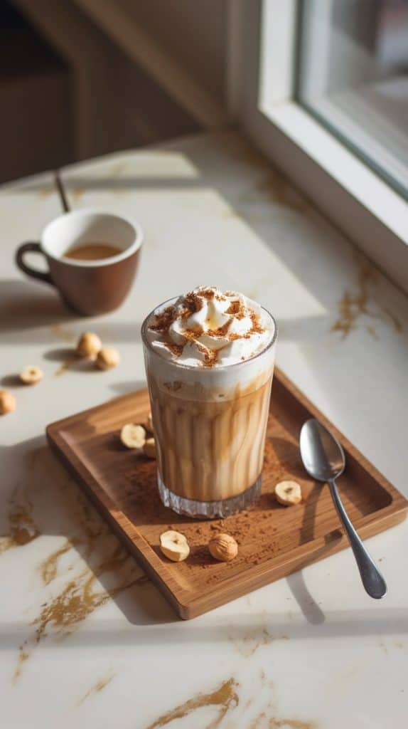 Keto Hazelnut Cream Iced Coffee