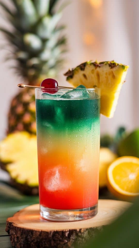 Emerald Sunrise Cocktail