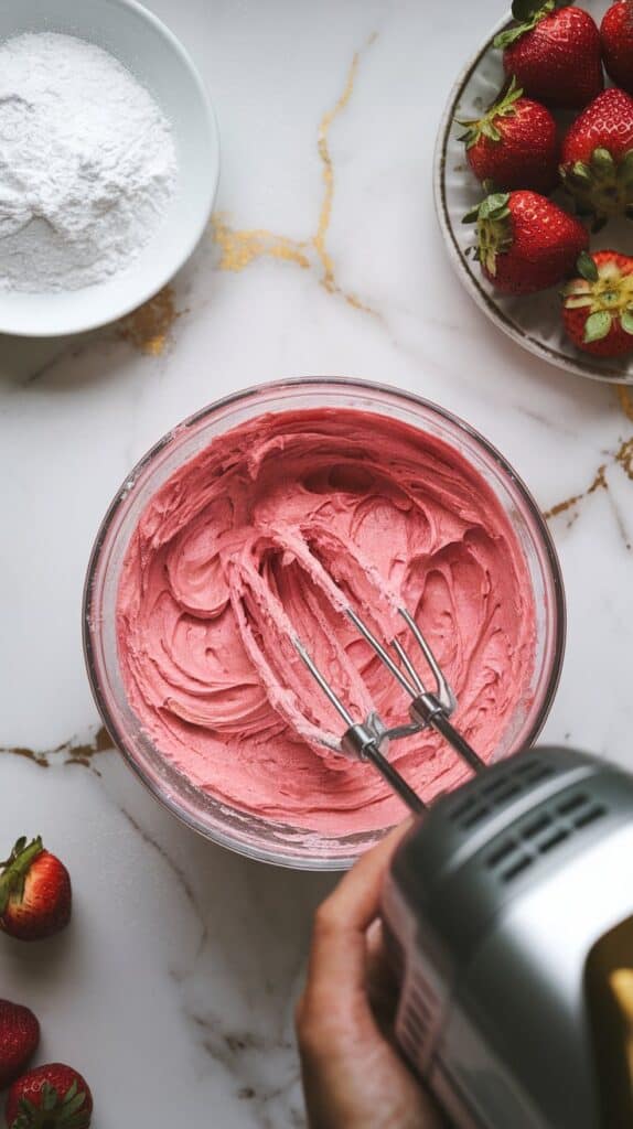 Strawberry Champagne Cupcakes