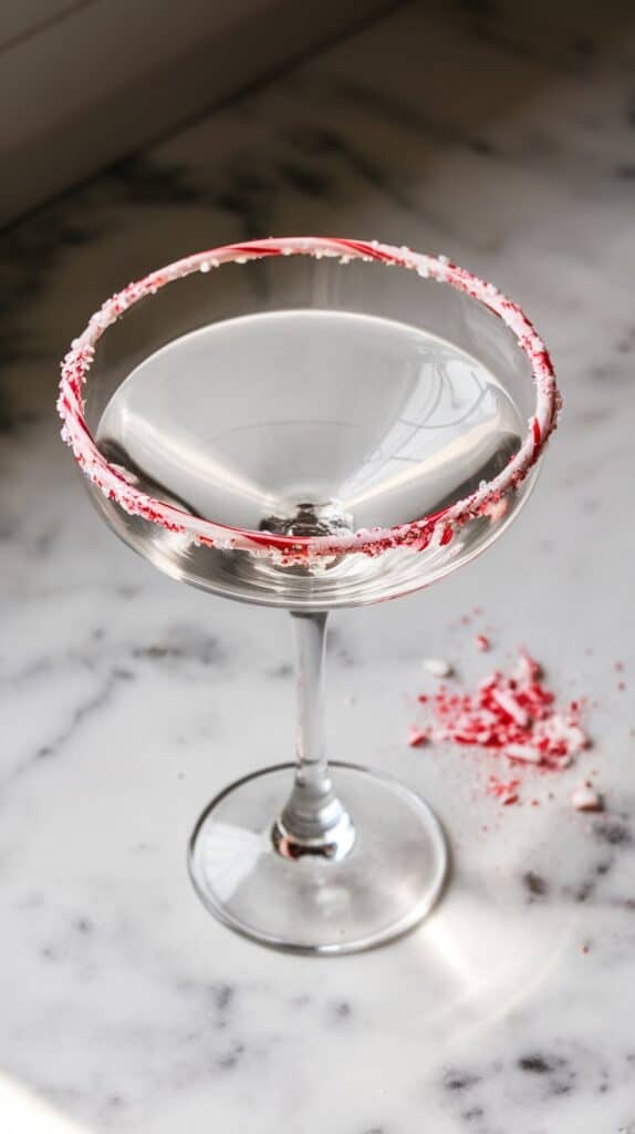 Dip the rim of your martini glass