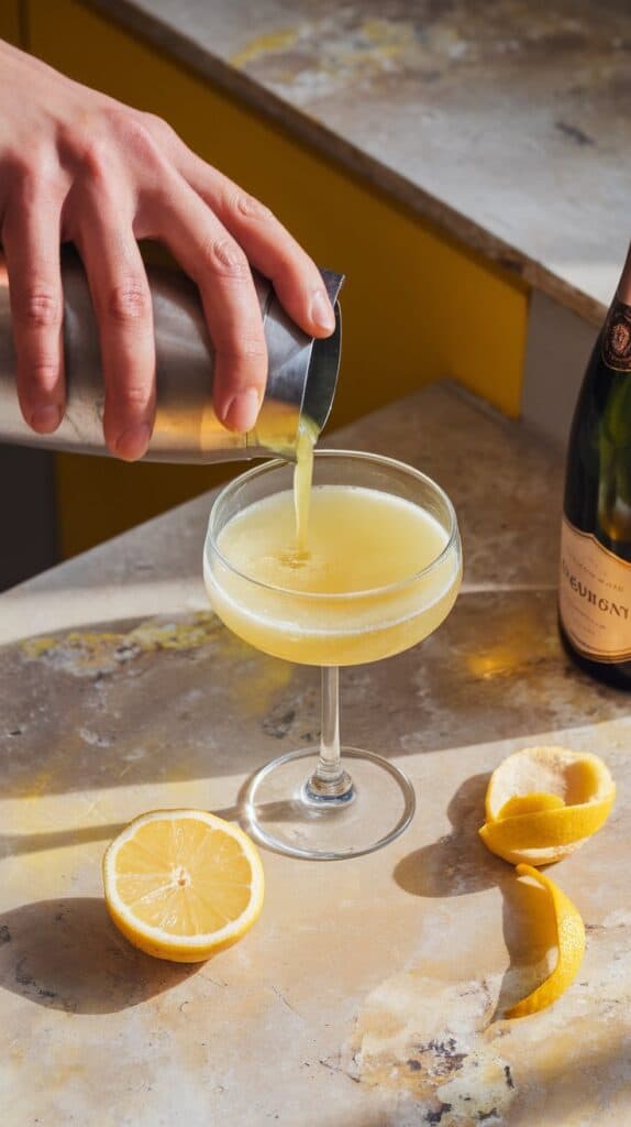 2.Strain into a glass.