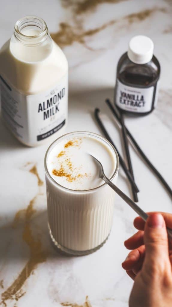 Keto Vanilla Almond Iced Coffee