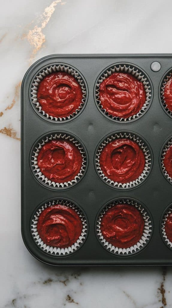 Red Heart Sprinkle Cupcakes