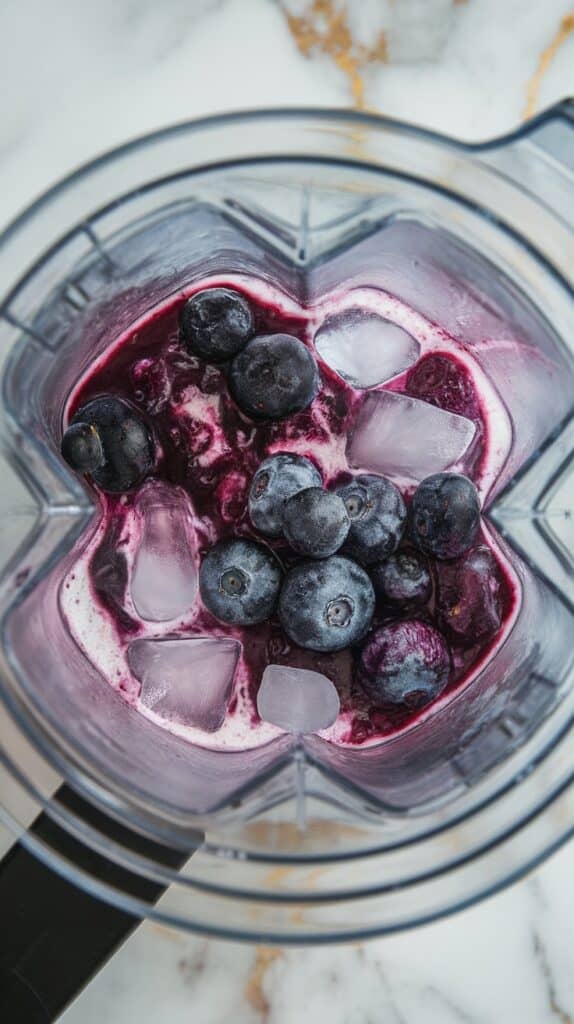 Blueberry Vodka Lemonade Slushie