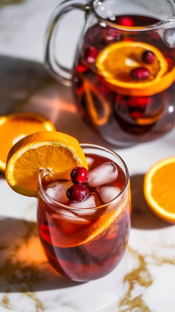 Crisp Orange Cranberry Sweet Tea