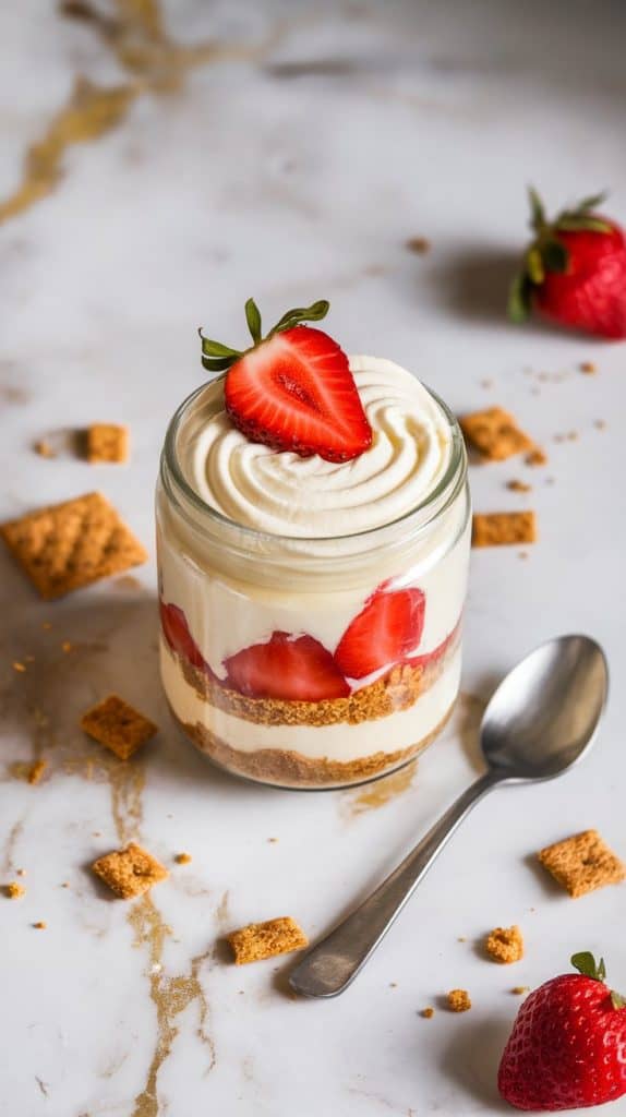 High Protein Cheesecake Jars