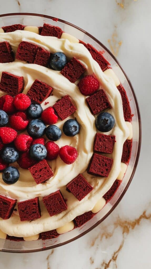 Red Velvet Berry Trifle