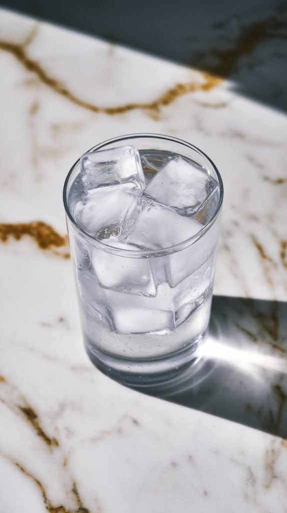 1. Fill the Glass with Ice