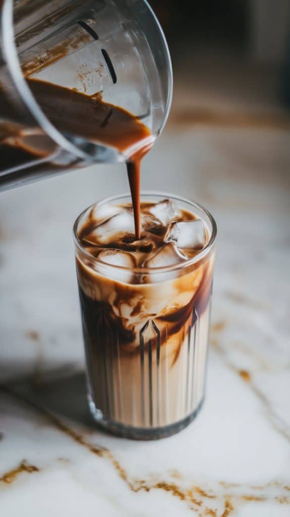 Keto Chocolate Almond Iced Coffee