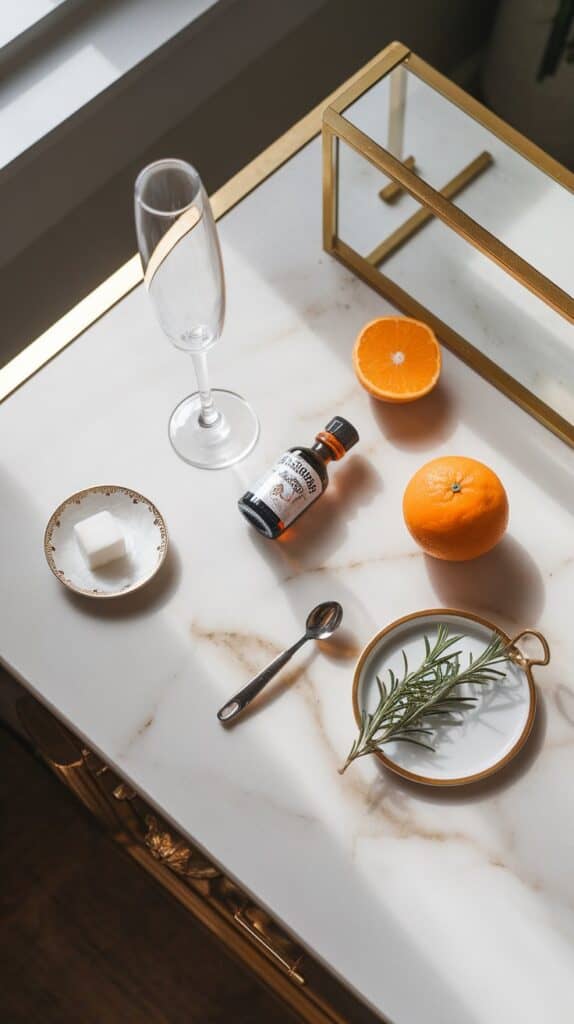 Champagne Cocktail ingredients