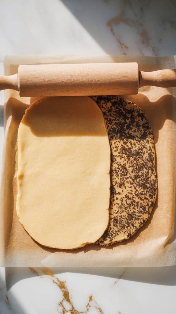 Black Sesame-Espresso Pinwheel Shortbread Cookies