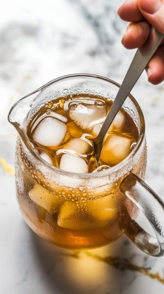 Refreshing Iced Strawberry Green Tea