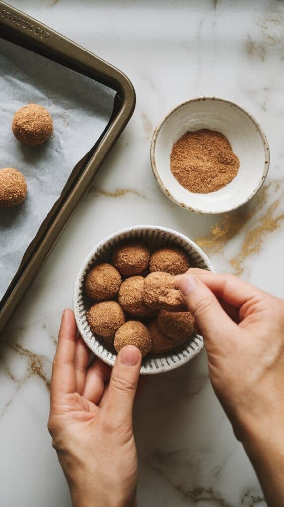 Soft and Chewy Eggnog Snickerdoodles