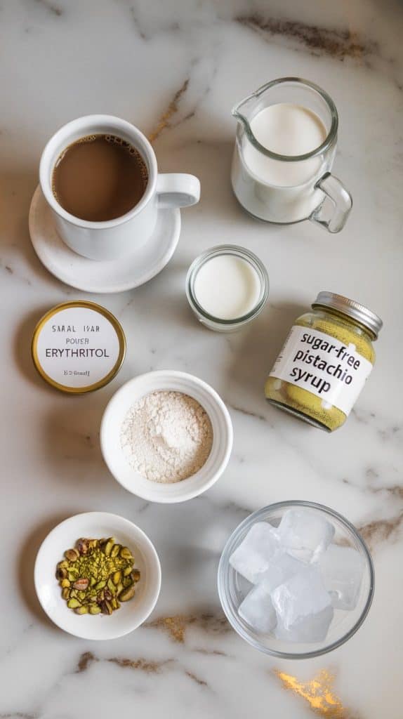 Keto Pistachio Iced Coffee