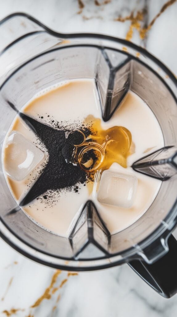 Charcoal Vanilla Frappe