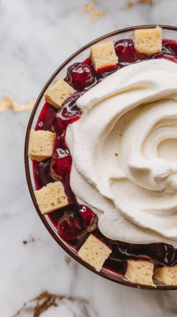 Cherry Almond Amaretto Trifle