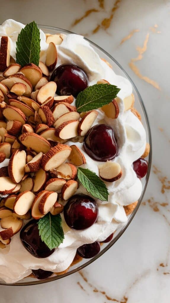 Cherry Almond Amaretto Trifle