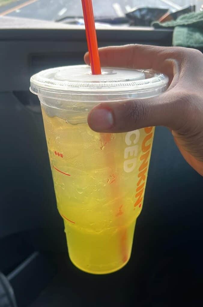 kiwi watermelon refresher with green tea