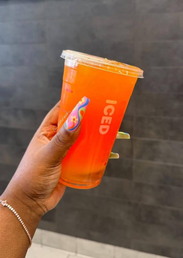 mango pineapple refresher with lemonade
