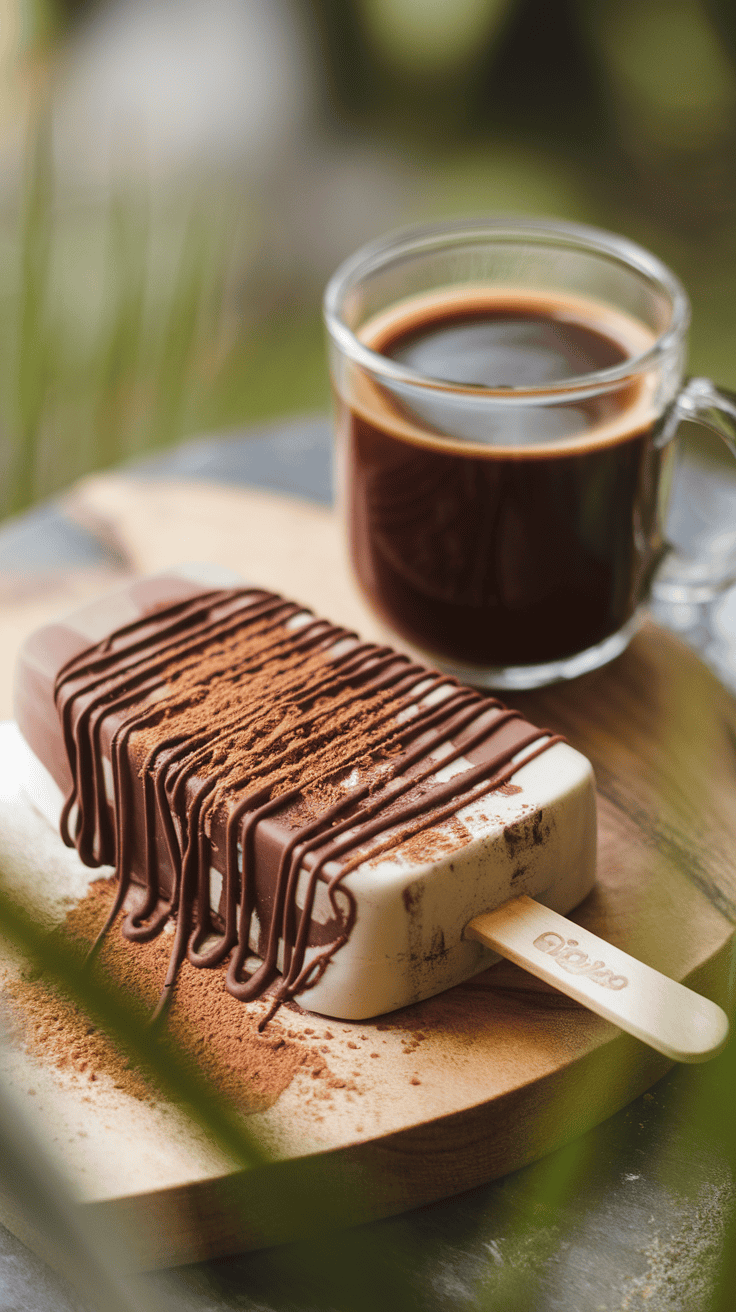 Brown Sugar Oat Milk Espresso Popsicles