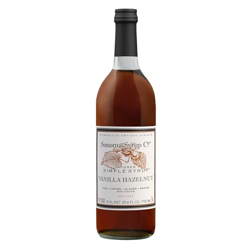 Sonoma Syrup Co Vanilla Hazelnut Syrup, 25.4 Fl Oz for