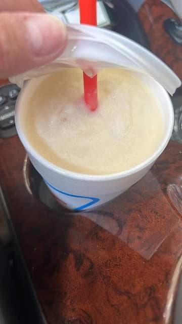 Cherry Peach Cream Slush